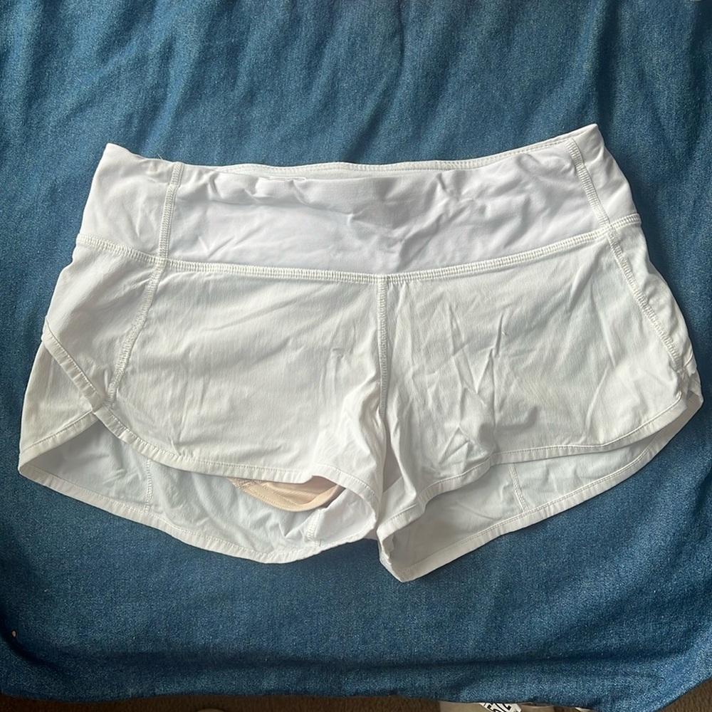 white lululemon shorts!